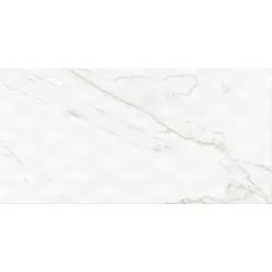   Dekorcsempe, Cersanit Stay Classy PS804 White Glossy Diamond Structure 29,8X59,8cm