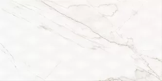 Dekorcsempe, Cersanit Stay Classy PS804 White Glossy Diamond Structure 29,8X59,8cm