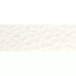 Dekorcsempe, Love Genesis Leaf White Matt 35x100 cm