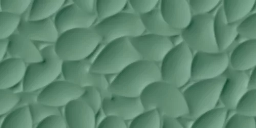 Dekorcsempe, Love Genesis Leaf Green Matt 35x100 cm