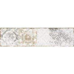 Dekorcsempe, Cifre Soul White Decor 7,5x30 cm