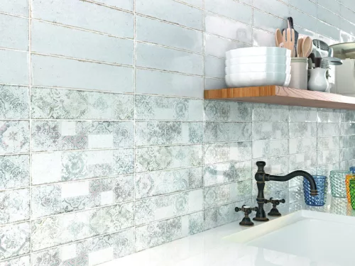 Dekorcsempe, Cifre Soul White Decor 7,5x30 cm