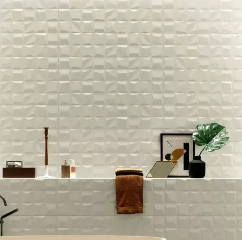 Dekorcsempe, Love Genesis Skin White Matt 30x60 cm