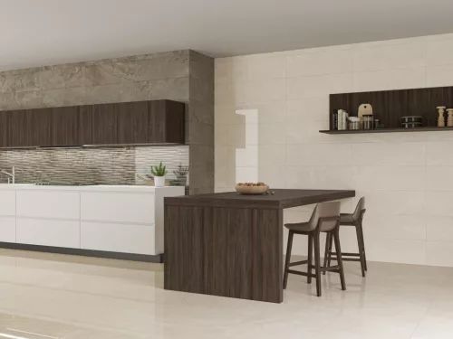 Dekorcsempe, Ecoceramic  Rlv. Inspired White 30x90 cm