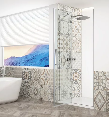 Zuhanyajtó, Sapho Trinity Chrome zuhanyajtó 120 cm, átlátszó üveg, balos GT1212CL-CH