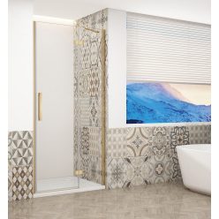   Zuhanyajtó, Sapho Trinity Gold zuhanyajtó 120 cm, átlátszó üveg, jobbos GT1212CR-G