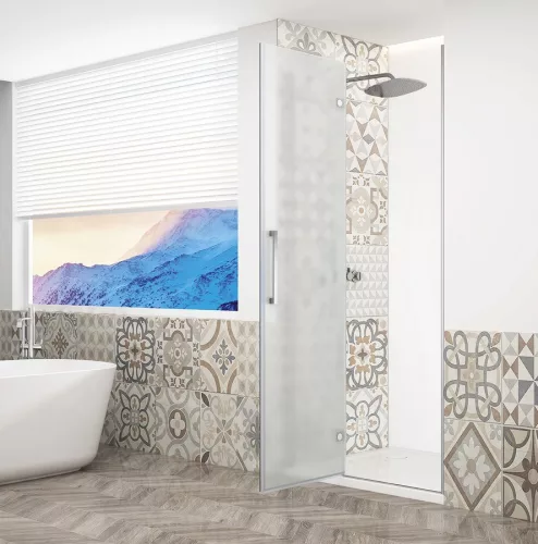 Zuhanyajtó, Sapho Trinity Chrome zuhanyajtó 120 cm, matt üveg, balos GT1212ML-CH