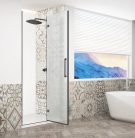 Zuhanyajtó, Sapho Trinity Black zuhanyajtó 80 cm, matt üveg, jobbos GT1280MR-B