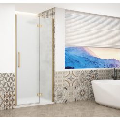   Zuhanyajtó, Sapho Trinity Gold zuhanyajtó 80 cm, matt üveg, jobbos GT1280MR-G