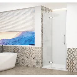   Zuhanyajtó, Sapho Trinity Chrome zuhanyajtó 90 cm, matt üveg, balos GT1290ML-CH