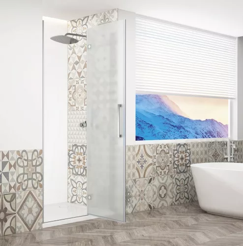 Zuhanyajtó, Sapho Trinity Chrome zuhanyajtó 90 cm, matt üveg, jobbos GT1290MR-CH