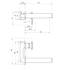 Falba süllyesztett csaptelep, Ravak Spring SG 019.00CR.O1 mosdó csaptelep, króm X070527