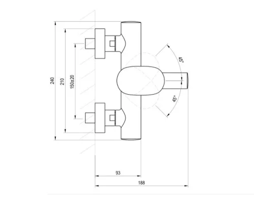 Kádtöltő csaptelep, Ravak Spring SG 022.00CR kádtöltő csaptelep zuhanyszett nélkül, króm X070528