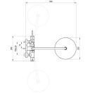 Zuhanyszett, Ravak Spring SG 091.00CR termosztátos zuhanyoszlop, állítható, zuhanyszettel X070539