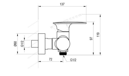 Zuhany csaptelep, Ravak Spring SG 032.20BLM zuhanyszett nélkül, matt fekete X070549