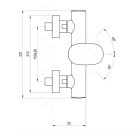 Zuhany csaptelep, Ravak Spring SG 032.20BLM zuhanyszett nélkül, matt fekete X070549