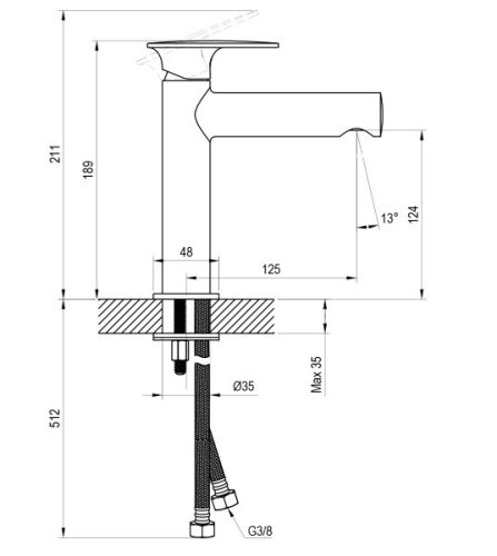 Mosdó csaptelep, Ravak Spring SG 012.10WHM álló mosdó csaptelep, matt fehér X070565