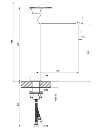 Mosdó csaptelep, Ravak Spring SG 015.10WHM álló mosdó csaptelep, matt fehér X070567