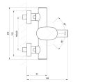 Kádtöltő csaptelep, Ravak Spring SG 022.10WHM zuhanyszett nélkül, matt fehér X070569