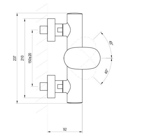 Zuhany csaptelep,Ravak Spring SG 032.10WHM zuhany csaptelep zuhanyszett nélkül,matt fehér X070571