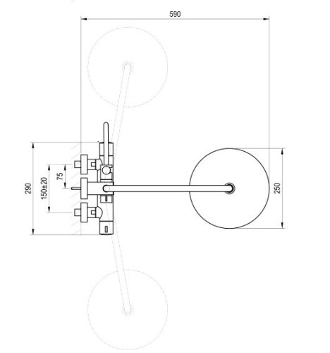Zuhanyszett, Ravak Spring SG 091.10WHM termosztátos zuhanyoszlop, állítható,zuhanyszettel X070579