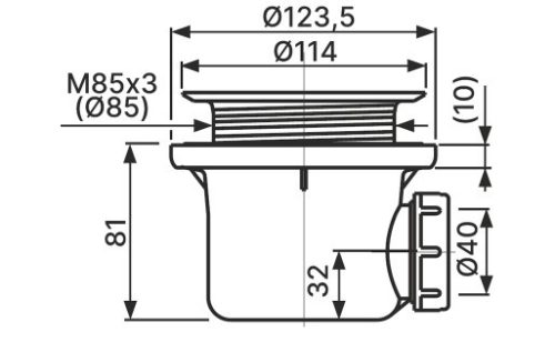 Zuhanytálca szifon, Ravak Start 90 zuhanytálca szifon X01927