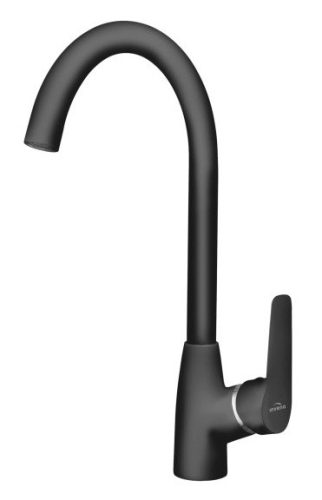 Mosogató csaptelep, Invena Corso álló, forgatható kifolyóval, fekete BZ-81-L04-X