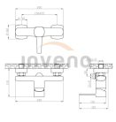 Zuhany csaptelep, Invena Glamour Invena Trend zuhanyszett nélkül, króm BN-02-001-V