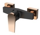 Zuhany csaptelep, Invena Midnight zuhanyszett nélkül, fekete/rose gold BN-35-014-V