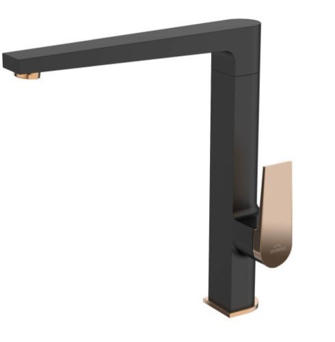 Mosogató csaptelep, Invena Midnight mosogató csaptelep, fekete/rose gold BZ-35-014-V