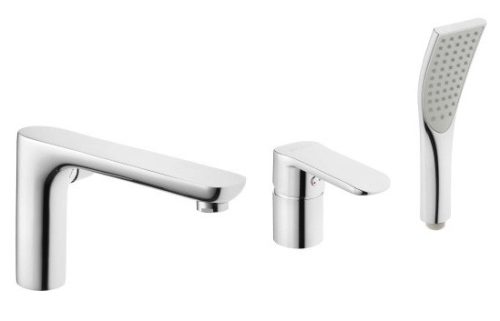Kádperemre szerelhető csaptelep, Invena Siros kádtöltő csaptelep, króm BW-90-S01-A