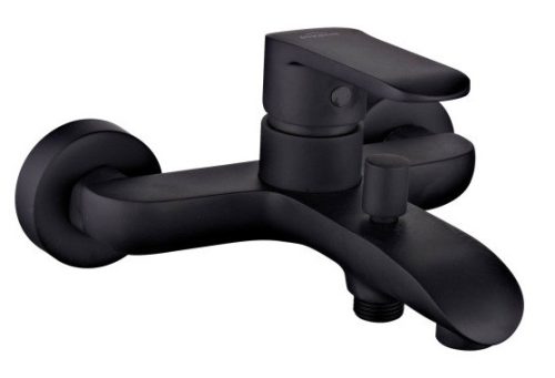 Kádtöltő csaptelep, Invena Siros Black, zuhanyszett nélkül, fekete BW-90-004-A