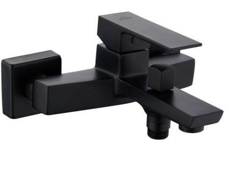 Kádtöltő csaptelep, Invena Paros Black zuhanyszett nélkül, fekete BW-09-004-A