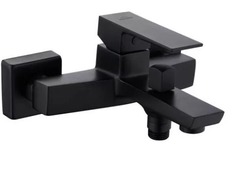 Kádtöltő csaptelep, Invena Paros Black zuhanyszett nélkül, fekete BW-09-004-A