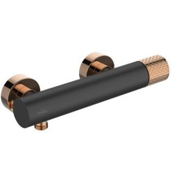   Zuhany csaptelep, Invena Moonlight zuhanyszett nélkül, fekete/rose gold BN-77-014-V