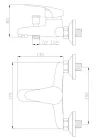 Kádtöltő csaptelep, Invena Ava New zuhanyszett nélkül, króm BW-06-001-X