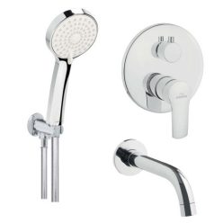   Falba süllyesztett csaptelep, Invena Verso kádtöltő csaptelep, króm BS-82-W01-A