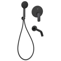   Falba süllyesztett csaptelep, Invena Siros kádtöltő csaptelep, fekete BS-90-W13-A