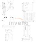Falba süllyesztett csaptelep, Invena Verso falsík alatti zuhanyrendszer szett, króm BS-82-K02-A