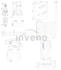 Falba süllyesztett csaptelep, Invena Dokos falsík alatti zuhanyrendszer szett, króm BS-19-CK2-A