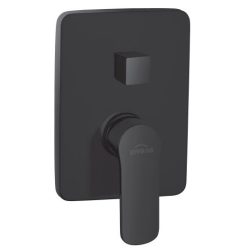   Falba süllyesztett csaptelep, Invena Siros kétfunkciós, fekete BP-90-4K2-A