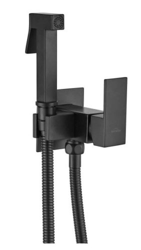 Falba süllyesztett csaptelep, Invena Chrome bidé csaptelep, fekete BP-K0-B04-L