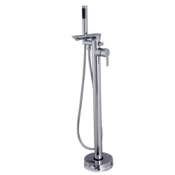   Kádtöltő csaptelep, Invena Glamour Invena Trend zuhanyszettel, króm BW-02-W01-V