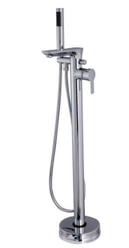 Kádtöltő csaptelep, Invena Glamour Invena Trend zuhanyszettel, króm BW-02-W01-V