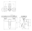 Kádtöltő csaptelep, Invena Glamour Invena Trend zuhanyszettel, arany BW-02-W09-V