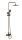 Zuhanyszett, Invena Midnight zuhany csapteleppel, fekete/rose gold AU-35-D14-V