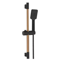   Zuhanyszett, Invena Midnight zuhanyszett, fekete/rose gold AU-35-014-S