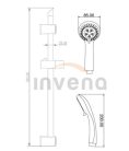 Zuhanyszett, Invena City zuhanyszett, króm AU-06-001-Q