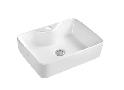 Mosdó, Invena Neri mosdókagyló,szögletes, fehér, 49 cm CE-22-001-W