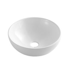   Mosdó, Invena Dokos mosdókagyló,kerek, fehér, 40 cm CE-19-001-C
